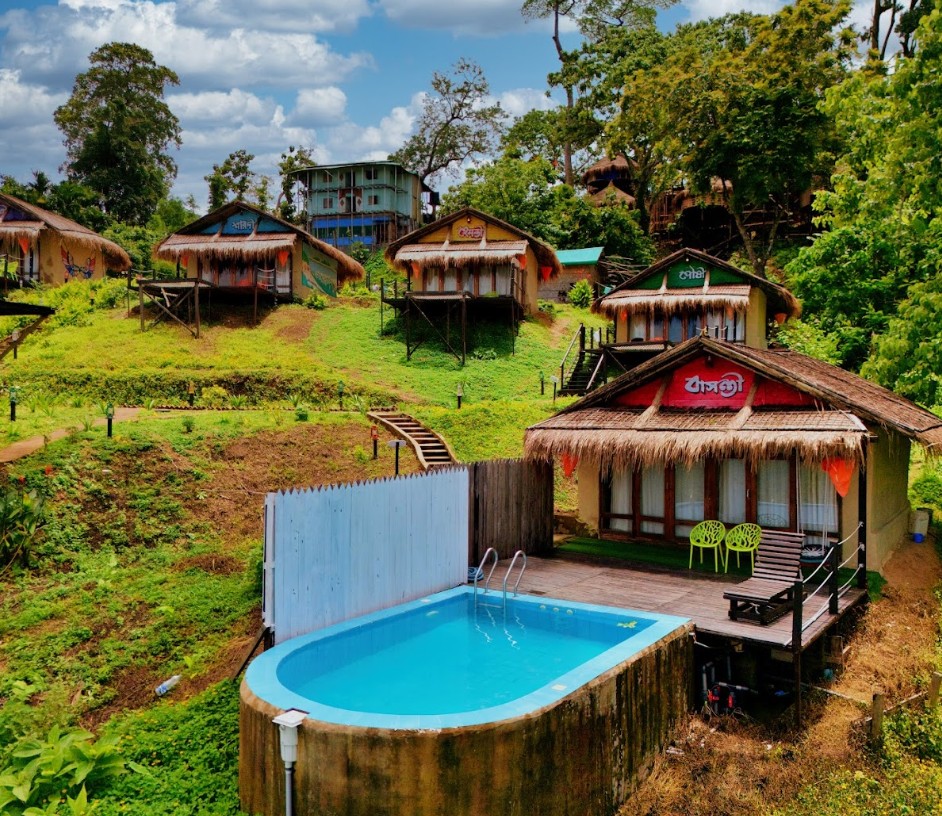 Stay at Sajek’s First Eco Mud House & Private Pool Cottage